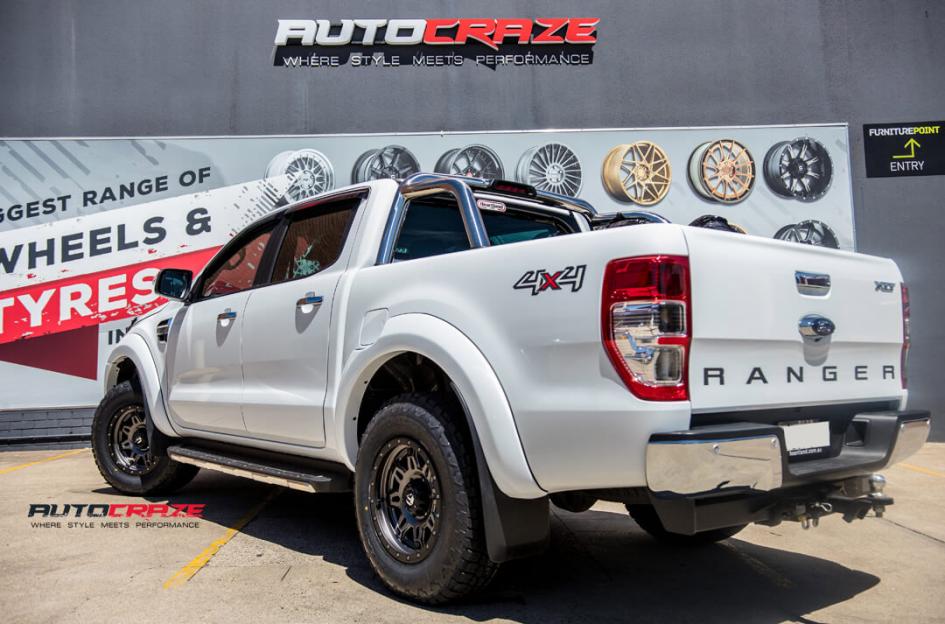 FORD RANGER HOSTAGE III MATTE ANTHRACITE WITH BLACK RING
